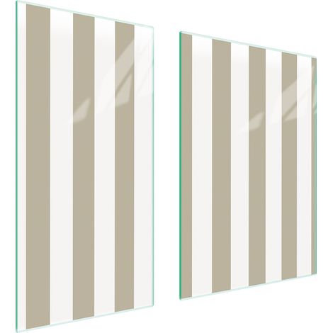 GLASSCHUTZPLATTE 75x52 STREIFEN
