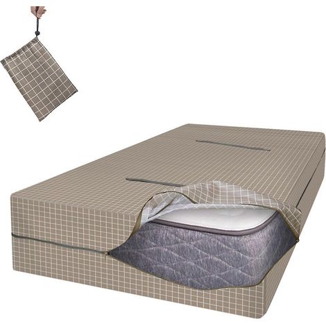 Matelas avec sac de protection réutilisable et lavable, housse de protection imperméable (1/5)