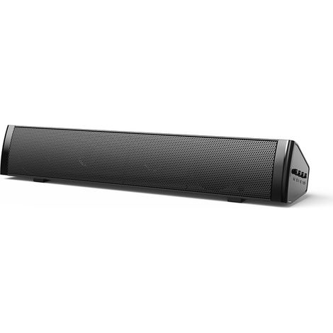 Barre de son avec caisson de basses sans fil, Haut - parleur TV, barre de son Bluetooth avec caisson de basses intégré, son home cinéma, noir