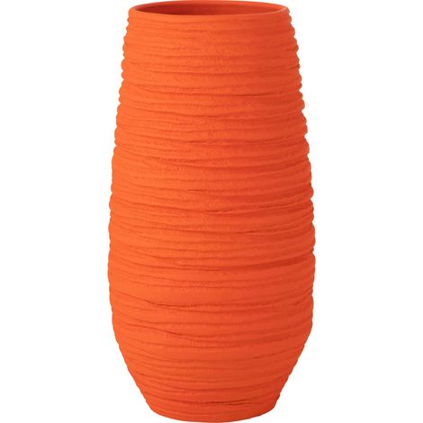 Vase en céramique orange design fiesta pour intérieur moderne - Orange éclatant céramique