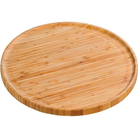 Kesper-Piatto da Pizza, in bambù, Colore: Marrone, 32 cm (1/3)