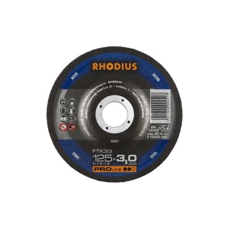 Trennscheibe 125x3.0x22 mm FT33 25 Stück.