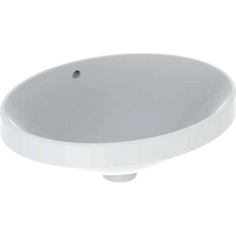 Geberit VariForm Einbauwaschtisch oval, 500x400mm, ohne Hahnloch, (1/5)
