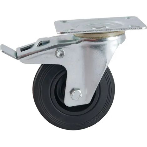 Industrielle Rolle D160 mm schwarz mit Bremse
