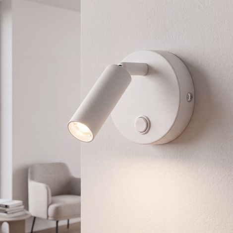 Spot LED rond en saillie blanc lumière de lecture orientable (1/5)