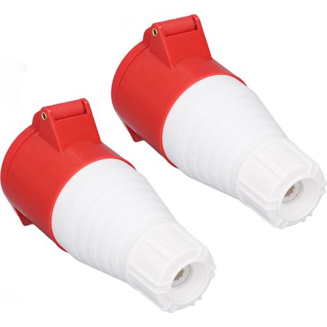 2 Stück 5-polige IP44 wasserdichte Industriesteckverbinder für Destillerien 220–380 V 240–415 V (1/5)