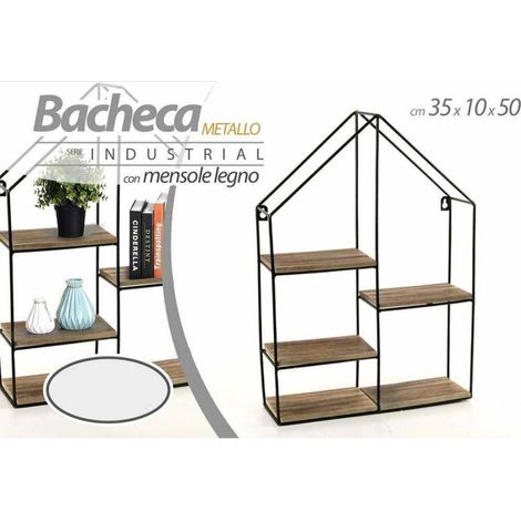 Trade Shop - WANDREGAL HOME 4 REGALE MODERNES DESIGN HOLZ METALLREGAL - (1/2)