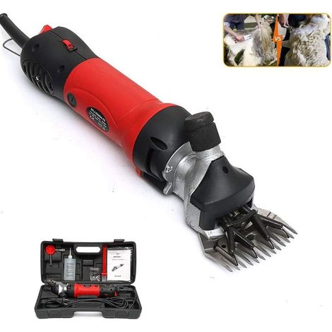 Zoternen 690W Tondeuse à Mouton Électrique,Tondeuse Electrique Professionnelle pour LaineTondeuse Mouton à Haute Puissance Économie de Travail, Tondeuse ,2400r/min (1/5)