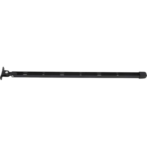 Support fenêtre serre robuste aluminium manuel kit barre ouverture vent toit avec 6 vis 15.35 in noir (1/5)