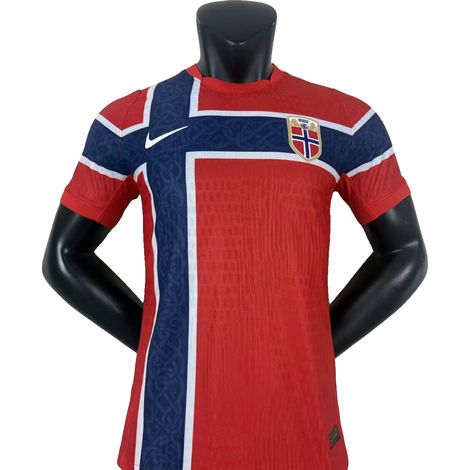 Maillot domicile de l'équipe nationale de Norvège Aero-FIT, variante joueur, saison 26-27 (T-shirt uniquement), taille S, sans numéro (1/3)