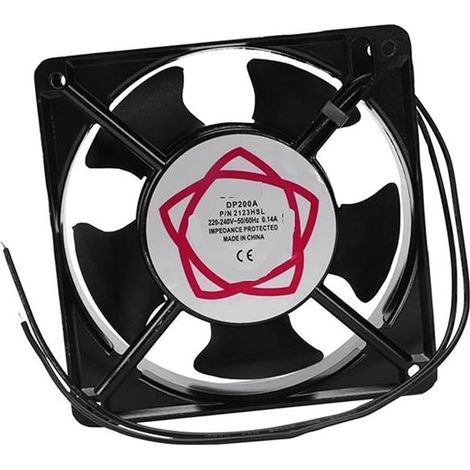 Ventilateur de refroidissement à 5 pales avec cadre en métal et axial AC 220/240 V 0,14 A 22 W 120 x 120 x 38 mm