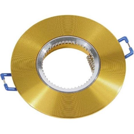 TrAdE Shop Traesio - Porta Faretto Da Incasso Tondo Supporto Per Faretti Luci Portafaretto Rotondo P7 - Oro