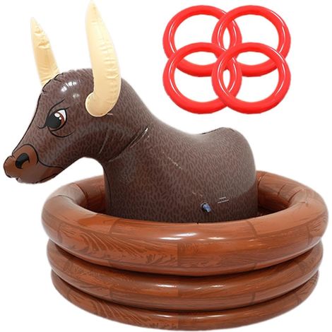 Portabicchiere gonfiabile, in PVC, contenitore per il ghiaccio, refrigeratore portatile per feste, per giardino, barbecue, piscina, picnic, compleanno (1/5)