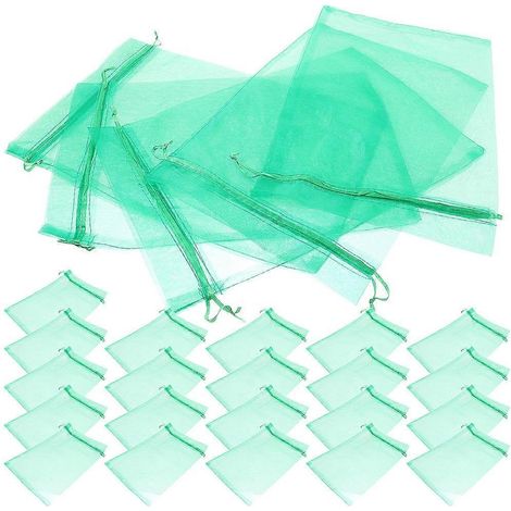 Sachets de protection pour fruits en organza, 250 pièces, sacs en filet vert (1/5)