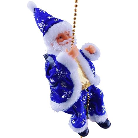Père Noël Grimpeur Décorations de Noël Lumineuses et Musicales Ornement De Porte Santa D'Hiver Pour Adultes Maison Fêtes Porte D'Entrée Jardin Toit Arbre Fenêtre Salle (1/5)