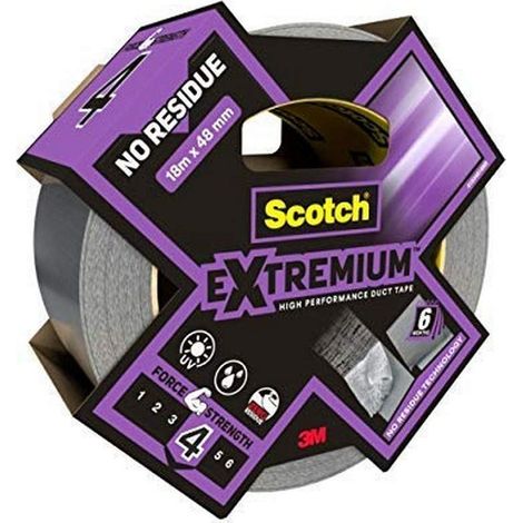 Scotch Extremium NO RESIDUE- Nastro Adesivo ad Alte Prestazioni, Waterproof, Zero Residui, 18,2 m x 48 mm