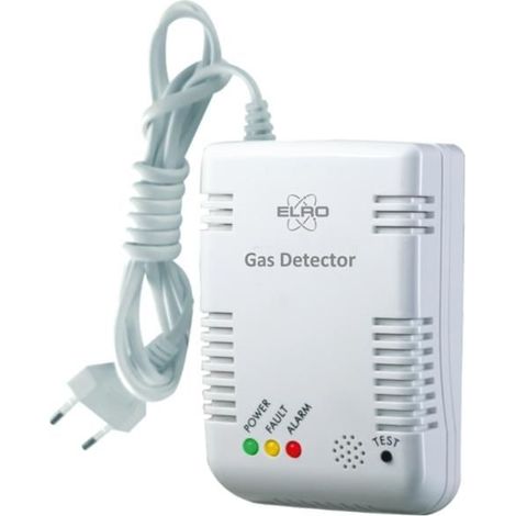 ELRO FG6000P – Détecteur de fuite de gaz - Pour le gaz naturel et le GPL – Alarme de 85 dB – Certifié EN 50194 (1/5)