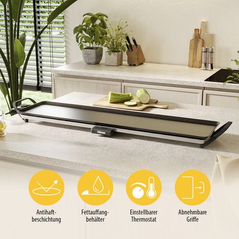 Tristar Slim XL BP-2669 Elektro Grillplatte Schwarz