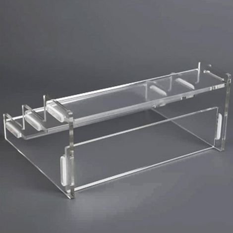 Figurenständer aus transparentem Acryl, erhöhte Ablage Acryl, schlichtes und elegantes Design, benutzerfreundlich, langlebig, zum Sammeln und Ausstellen (1/5)