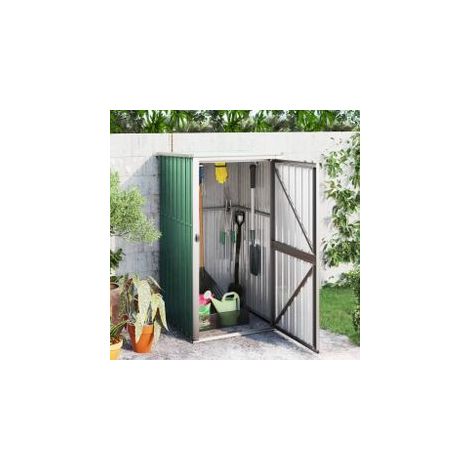 Abri à outils de jardin vert 88x89x161 acier galvanisé (1/5)