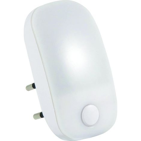 Luce Notturna a LED di Cortesia Electraline 58316 con Interruttore On Off Bianco (1/3)