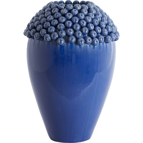 Vase en céramique Light & Living Lovro bleu foncé – Ø39,5x57 cm