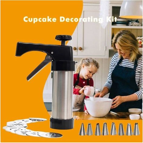 Emporte-pièces en acier inoxydable, comprenant 13 emporte-pièces et 8 douilles à pâtisserie, idéal pour la confection de biscuits. (1/5)
