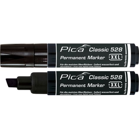 PICA 528/46 MARCADOR PERMANENTE TIPO PINCEL NEGRO TIPO Punta XXL tipo cincel en blister