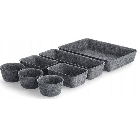 Zeller Organizer in feltro grigio 27,5 x 20 x 5 cm