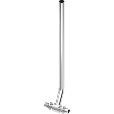 TECE TECEflex Té de montage radiateur 15 mm Dimension 16, Longueur 300 mm, CU nickelé, 715016