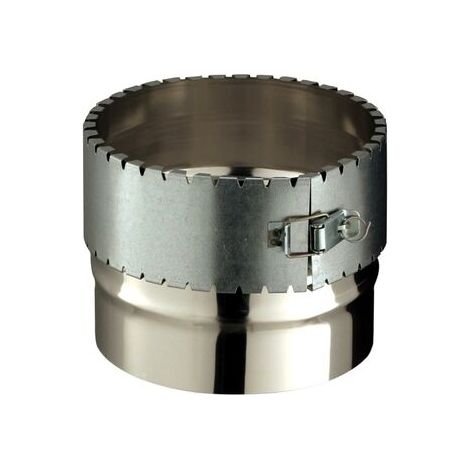 Té en fer blanc galvanisé Joint de tuyau d'évacuation des fumées de type T-Té de type T 100 (1/3)