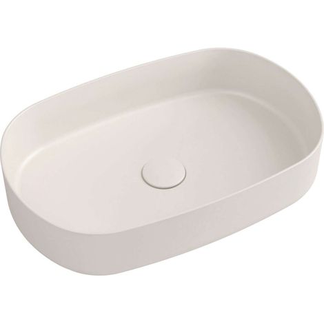 Sapho Infinity - Aufsatzwaschbecken, 55x36 cm, ohne Überlauf, ivory 10NF65055-2K (1/4)