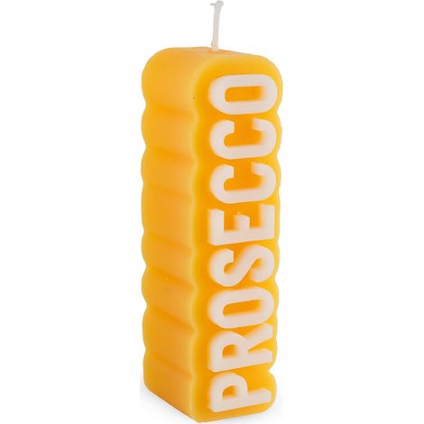 WD LifeStyle Candela Profumata Decoro Prosecco 3,9 x 4,8 x 13,5 Cm  Paraffina Torta di Noci Pecan