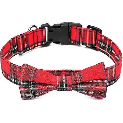 Collier pour chien avec nœud papillon amovible. Colliers pour chiens de taille moyenne avec nœud papillon. (1/5)