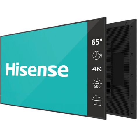 Hisense 65DM66D Display de Signalisierung 165,1 cm (65") LED Wifi 500 cd / m² 4K Ultra HD Schwarz Integrierter Prozessor Android 11 24/7