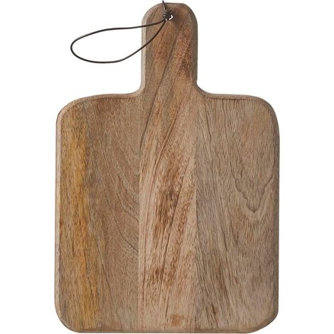 Planche à Découper et de Service Carrée en Bois de Manguier Marron 35 x 25 cm - PANGIVO (1/5)