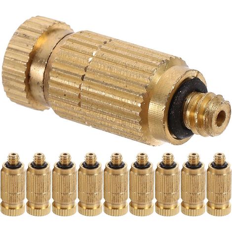 Misting Nozzle Brass Atomizing Spray Mister Nozzle Replacement 20Pcs for Outdoor Use (1/5)