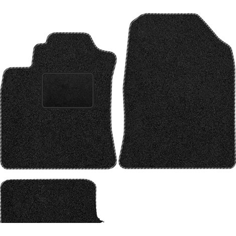 Alfombrillas y moquetas, material sintético resistente, ajuste perfecto para diversos vehículos, color negro. (1/5)