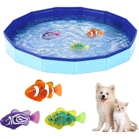 Piscine Chien Pliable et Robuste,Petit Piscine pour Chat Chien (1/5)