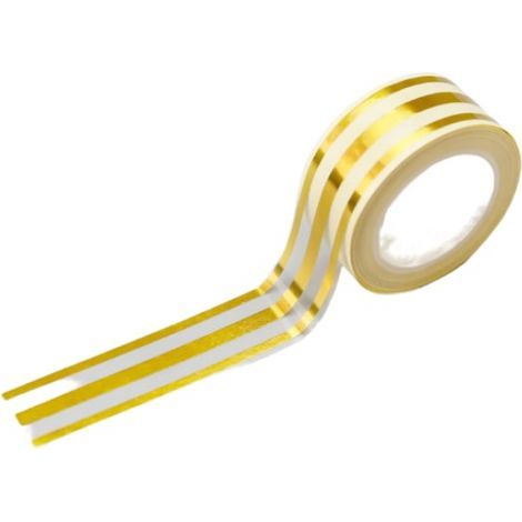 2 Stück selbstklebende Fliesenaufkleber 2,5 cm / 5 m Gold
