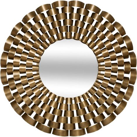 Espejo redondo Youri, 90 cm, dorado - Atmosphera créateur d'intérieur (1/3)