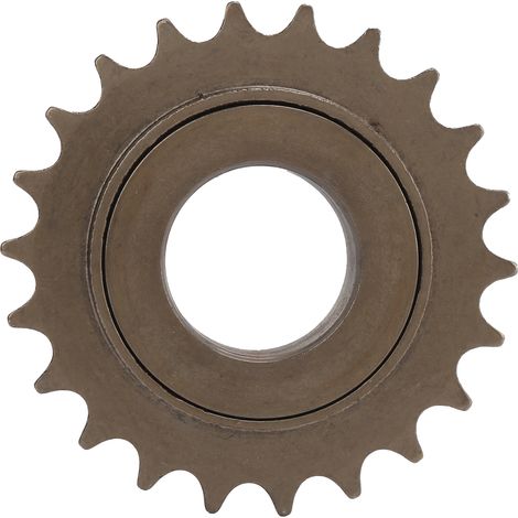 Roue libre de vélo 22 dents, rotation silencieuse, monovitesse, résistante à l'usure et à la rouille, accessoire de cyclisme durable, marron (1/5)