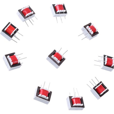 Lot de 10 transformateurs d'isolement audio EI14 600:600 ohms 1:1 (1/5)