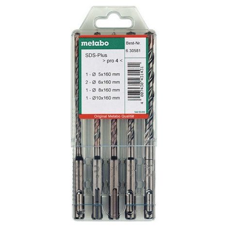 Coffret de 7 forets SDS-plus Pro 4 metabo (1/7)