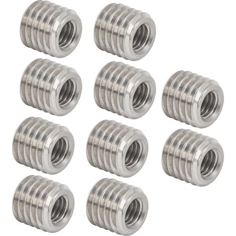 10pcs Internal/External Thread Reducing Nuts: Internal thread M61.0, External thread M101.5, 9mm long. (1/5)