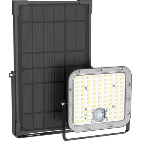 Projecteur Solaire LED 20W - blanc chaud 2800 Lumens