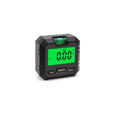 Nivel electrónico digital y medidor de ángulos con pantalla LCD, nivel de burbuja y base magnética, inclinómetro digital para medir ángulos en trabajos de carpintería y construcción (1/5)