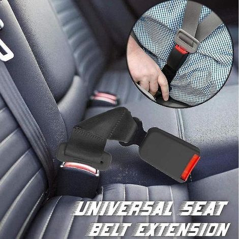 Lot de 2 rallonges universelles pour ceinture de sécurité auto, réglables, 23 cm (1 pièce) et 36 cm (beige) (1/5)