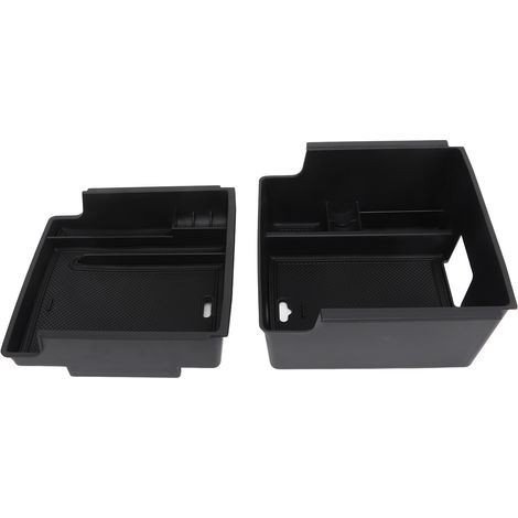 2 compartiments boîte de rangement console centrale accoudoir organisateur remplacement pour Ford Bronco 2021+ (1/5)