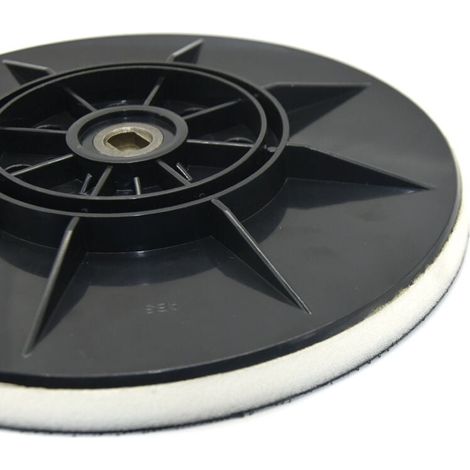 Plateau de ponçage Ø 225 mm – Compatible ponceuse à sec – 8 trous pour aspiration poussière – Raccord M5/M6 pour changement rapide